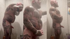 jason collins morning wood jerk off in the shower!
