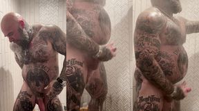 jason collins morning wood jerk off in the shower!