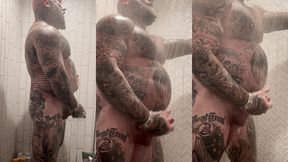 jason collins morning wood jerk off in the shower!