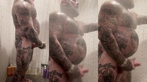 jason collins morning wood jerk off in the shower!