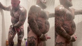 jason collins morning wood jerk off in the shower!