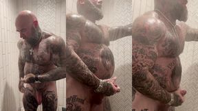 jason collins morning wood jerk off in the shower!