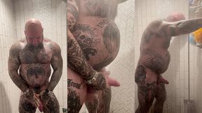 jason collins morning wood jerk off in the shower!