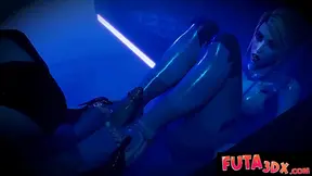 Busty Futanari Riders Dominate Alien Tech in Steamy Sci-Fi Encounter