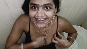 Session 12, Desi Indian Couple Shower in Bathroom