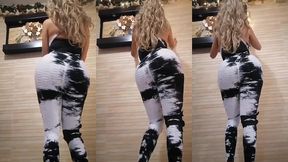 chica hermosa culona bailando enfrente de sus seguidores