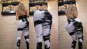 chica hermosa culona bailando enfrente de sus seguidores