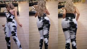 chica hermosa culona bailando enfrente de sus seguidores