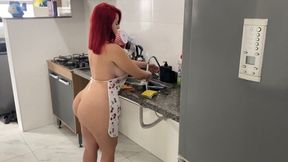 I Hired This Maid, And She Prepared A Special Snack For Me, I Went Crazy With Lust