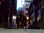 Urinating with panties off in the city in the early morning is my proclivity