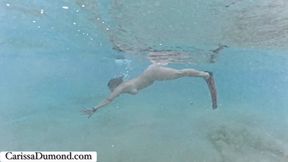 Nude swim in Maui captured by a friend with the dome GoPro part 1