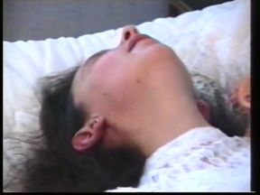 Horny bitch in sexy stockings is fingering her hairy cunt