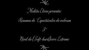 resumen de  espectaculos de webcam i  nickita eloise