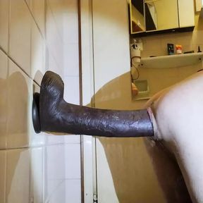 Sissy boy fuck with big dildo