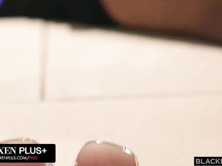 BLACKEDRAW Bendy Honey Kelsi Monroe Does The Splits On His Massive BBC
