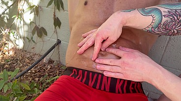 Tied Up & Tested: Bax Can’t Resist Miguel’s Abs