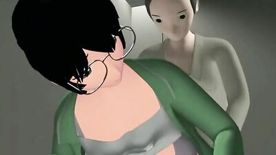 Watch this kinky cartoon babe get tied up and pounded by a perverted man