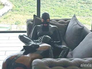 Lewd in Latex Enjoying the View - Alex Latex