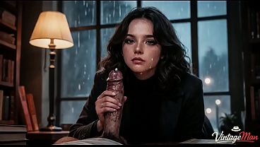 Rough, tight-penetration sex between a dirty old man and his stepdaughter [AI]