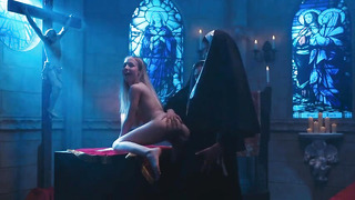 Corrupted Convent Railing - Kyoko, Nata Gold & Shelena Futa Fuckfest