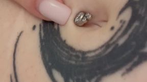 Only the navel. Nothing else.