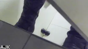 Nasty and sexy japanese tranny is ing in the restroom