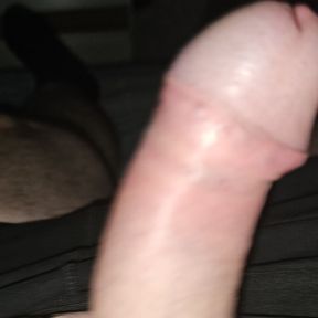 Lies on the Bed and Plays with My Cock, Jerks It off so Badly It Wants to Enter a Wet Hole