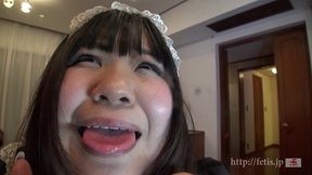 デブぽちゃ顔カワイイゆず1 メイドの鼻クソほじり編(bbwm04-01/フェ血ス)