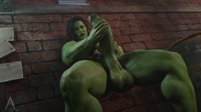 Amazonium3d - She Hulk Smash