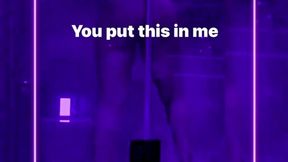 une douche en prive avec le gros cul de lala accroche toi !