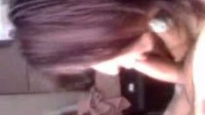 My amazing Latin babe sucks my weiner in a hot POV clip