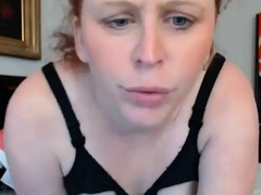 Redhead pregnant cam girl