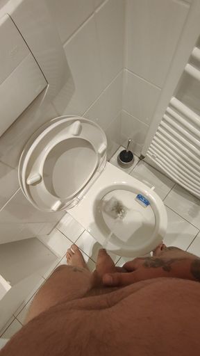 Peeing in the toilet