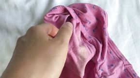 Showing off my dirty panty collection