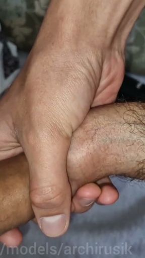 Milking cum from huge uncircumcised cocks!   Clip 3