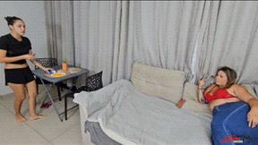 102KG BBW JEANS CHESTSITTING - BACK IN JEANS AGAIN (PART2) - ROSALIA PEACH - FULL VERSION - NEW FEBRUARY 2026