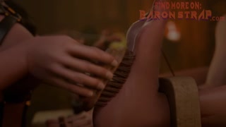 Yen Tickles Ciri's Oiled Feet