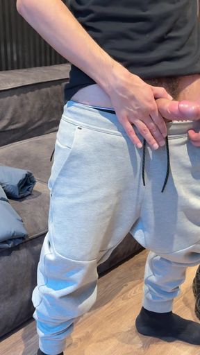 Spectacular moment from &quot;Dude jerked off big cock after college&quot;