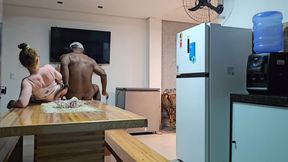 STEPDAUGHTER WANTS TO HAVE SEX IN THE KITCHEN BUT SEX ENDS IN THE BEDROOM