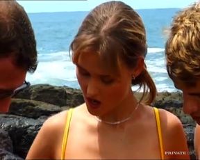 Nikki Montana Has a DP with Two Guys She Just Gave a Blowjob To