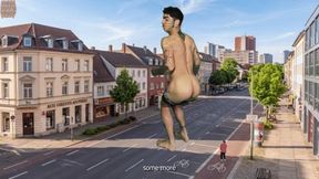 Giant Jock Boy City Destruction- Feet Crushing and Farts SFX