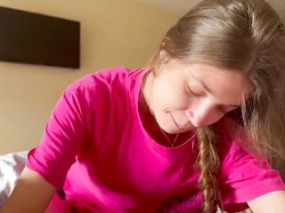 Russian Cutie Enjoys Sucking Jock And Getting Hawt Cum In Her Pleasant Throat