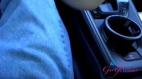 Beach date with Kourtney Rae who loved having her pussy played and giving road head POV