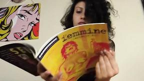 ”Ballet Flats Shoeplay by a Barefoot Brunette”