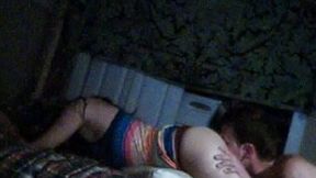 Riding my man's hard dick after he fucked me in a doggy position