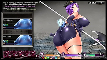 Karryn's Prison silent walkthough [PornPlay Hentai game] Ep.6 will the warden save her virgin pussy