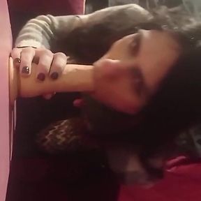 Deepthroat My Biggest Dildo