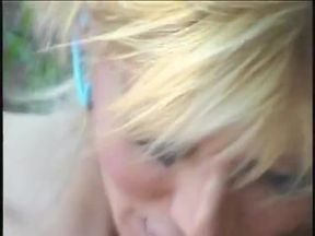 Sexy trans chick rides big dick outdoors
