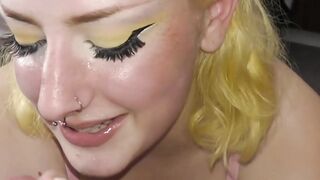 Busty Blonde Babez - Big Boobs Girl Next Door Gets A Creamped Pussy