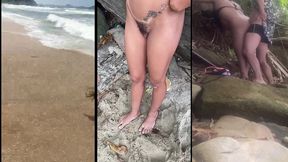 entramos numa trilha pra fazer uma suruba na praia